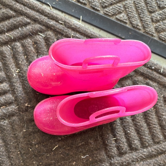 Bright Pink Rain Boots - Picture 2 of 6